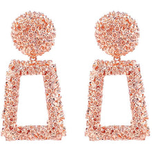 Load image into Gallery viewer, Women's Rectangular Geometric Drop Earrings