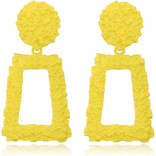 Load image into Gallery viewer, Women's Rectangular Geometric Drop Earrings