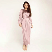 将图片加载到图库查看器,Women's Satin Swing Maxi Dress