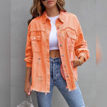 Load image into Gallery viewer, Women's Shacket Long Sleeve Denim