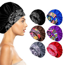 将图片加载到图库查看器,Women's Silky Satin Head Scarf Hair Wrap Cap Hat Headband Sleeping Bonnet