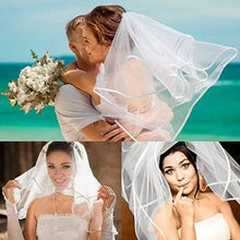Load image into Gallery viewer, Women's Simple Bridal Veil with Comb