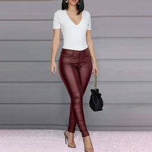 将图片加载到图库查看器,Women's Skinny Leather Pants