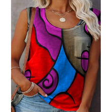 Load image into Gallery viewer, Women's Sleeveless Crew Neck Casual Top Vest