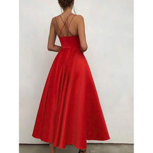 将图片加载到图库查看器,Women's Sleeveless Solid Color Open Back Maxi Dress