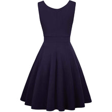 Load image into Gallery viewer, Women's Sleeveless Wrap V-Neck A-line Bridesmaid Cocktail Party Dress