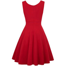 Load image into Gallery viewer, Women's Sleeveless Wrap V-Neck A-line Bridesmaid Cocktail Party Dress