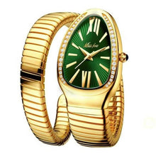 Load image into Gallery viewer, Women's Snake Shape Luxury Wrist Watch