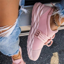 将图片加载到图库查看器,Womens Sneakers Casual Breathable Sport Shoes Autumn New Lace Up Vulcanized Sneakers Outdoor Walking Running Shoes Women Cushion Breathable Walking Tennis Sneakers