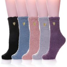 Load image into Gallery viewer, 5-Pairs: Women's Soft Winter Warm Socks