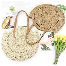 将图片加载到图库查看器,Women's Straw Tote Bag Boho Style