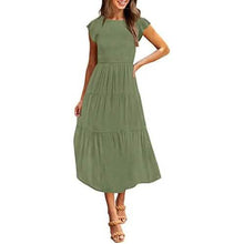 Load image into Gallery viewer, Women's Summer Casual Tiered A-Line Dress