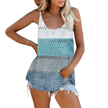 Load image into Gallery viewer, Women's Summer Scoop Neck Knit Cami Tank Blouse
