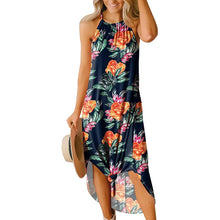 Load image into Gallery viewer, Women's Summer Slit Open Back Dress