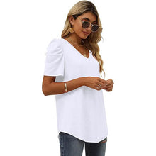 Load image into Gallery viewer, Women's Summer V-Neck Casual T-Shirt
