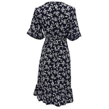 Load image into Gallery viewer, Women's Summer V-Neck Short Wrap Dress