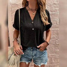 Load image into Gallery viewer, Women's T shirt V Neck