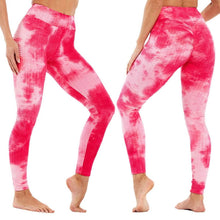 Load image into Gallery viewer, Women's Tie Dye High Waist Tummy Control Butt Lift Yoga Pants Workout Leggings