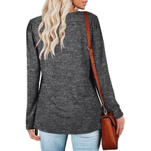 Load image into Gallery viewer, Womens Tops V Neck Summer Petal Sleeve Casual Tshirts