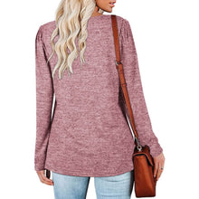 Load image into Gallery viewer, Womens Tops V Neck Summer Petal Sleeve Casual Tshirts
