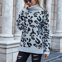Load image into Gallery viewer, Women's Turtleneck Knitted Sweater Long Sleeves