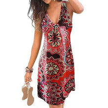 将图片加载到图库查看器,Women's V-Neck A-Line Knee Length Skirt