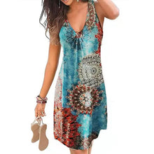 将图片加载到图库查看器,Women's V-Neck A-Line Knee Length Skirt