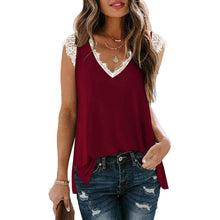 Load image into Gallery viewer, Women's V Neck Lace Tank Top - Assorted Styles
