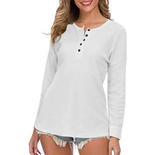 Load image into Gallery viewer, Women's Waffle Knit Tunic Tops Loose Long Sleeve