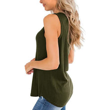 Load image into Gallery viewer, Women's Waffle Knit V Neck Tank Top