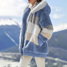 Load image into Gallery viewer, Women's Warm Plush Faux Fur Hooded Jacket Outerwear