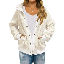 Load image into Gallery viewer, Womens Winter Sherpa Fleece Button Jacket Coat