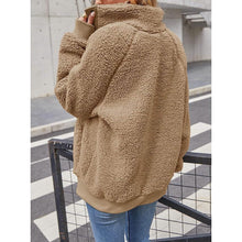 Load image into Gallery viewer, Womens Winter Sherpa Fleece Button Jacket Coat