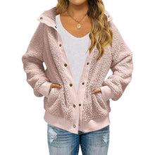 Load image into Gallery viewer, Womens Winter Sherpa Fleece Button Jacket Coat