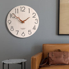Load image into Gallery viewer, Wooden 3D Wall Clock Modern Design Nordic Room Decoration Kitchen Clock Art Hollow Wall Watch Home Decor Children's Room Decoration Kitchen Clock Art Hollow Wall Watch Home Decor 12 Inch