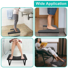 Load image into Gallery viewer, Wooden Metal Stool Height Bathroom Toilet Stool