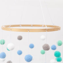 将图片加载到图库查看器,Wooden Ring With Felt Balls Wind Chimes Newborn Baby Bed Bell Pendant Kids Room Decoration Wooden Wind Chime Bed Bell Nursery Mobile Crib Bed Bell Wall Hanging Ornament
