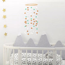 将图片加载到图库查看器,Wooden Ring With Felt Balls Wind Chimes Newborn Baby Bed Bell Pendant Kids Room Decoration Wooden Wind Chime Bed Bell Nursery Mobile Crib Bed Bell Wall Hanging Ornament