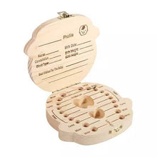 Load image into Gallery viewer, Wooden Storage Keepsake Box For Baby Teeth