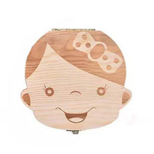 Load image into Gallery viewer, Wooden Storage Keepsake Box For Baby Teeth
