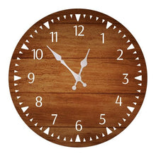 将图片加载到图库查看器,Wooden Wall Clock 10 Inch Silent Non Ticking Quartz Wall Clock 10 Inch Silent Non-Ticking Wooden Wall Clocks Battery Operated Country Retro Rustic Style Decorative for Living Room Kitchen Retro Fashion Wood Wall Clock Decorative for Living Room Kitchen