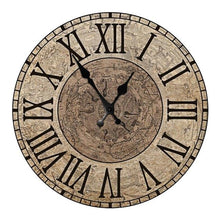 将图片加载到图库查看器,Wooden Wall Clock 10 Inch Silent Non Ticking Quartz Wall Clock 10 Inch Silent Non-Ticking Wooden Wall Clocks Battery Operated Country Retro Rustic Style Decorative for Living Room Kitchen Retro Fashion Wood Wall Clock Decorative for Living Room Kitchen