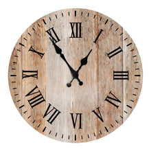将图片加载到图库查看器,Wooden Wall Clock 10 Inch Silent Non Ticking Quartz Wall Clock 10 Inch Silent Non-Ticking Wooden Wall Clocks Battery Operated Country Retro Rustic Style Decorative for Living Room Kitchen Retro Fashion Wood Wall Clock Decorative for Living Room Kitchen
