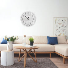 将图片加载到图库查看器,Wooden Wall Clock 10 Inch Silent Non Ticking Quartz Wall Clock 10 Inch Silent Non-Ticking Wooden Wall Clocks Battery Operated Country Retro Rustic Style Decorative for Living Room Kitchen Retro Fashion Wood Wall Clock Decorative for Living Room Kitchen