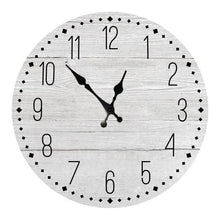 将图片加载到图库查看器,Wooden Wall Clock 10 Inch Silent Non Ticking Quartz Wall Clock 10 Inch Silent Non-Ticking Wooden Wall Clocks Battery Operated Country Retro Rustic Style Decorative for Living Room Kitchen Retro Fashion Wood Wall Clock Decorative for Living Room Kitchen