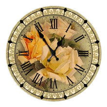 将图片加载到图库查看器,Wooden Wall Clock 10 Inch Silent Non Ticking Quartz Wall Clock 10 Inch Silent Non-Ticking Wooden Wall Clocks Battery Operated Country Retro Rustic Style Decorative for Living Room Kitchen Retro Fashion Wood Wall Clock Decorative for Living Room Kitchen