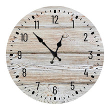 将图片加载到图库查看器,Wooden Wall Clock 10 Inch Silent Non Ticking Quartz Wall Clock 10 Inch Silent Non-Ticking Wooden Wall Clocks Battery Operated Country Retro Rustic Style Decorative for Living Room Kitchen Retro Fashion Wood Wall Clock Decorative for Living Room Kitchen