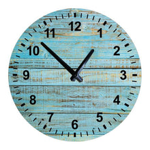 将图片加载到图库查看器,Wooden Wall Clock 10 Inch Silent Non Ticking Quartz Wall Clock 10 Inch Silent Non-Ticking Wooden Wall Clocks Battery Operated Country Retro Rustic Style Decorative for Living Room Kitchen Retro Fashion Wood Wall Clock Decorative for Living Room Kitchen