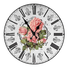 将图片加载到图库查看器,Wooden Wall Clock 10 Inch Silent Non Ticking Quartz Wall Clock 10 Inch Silent Non-Ticking Wooden Wall Clocks Battery Operated Country Retro Rustic Style Decorative for Living Room Kitchen Retro Fashion Wood Wall Clock Decorative for Living Room Kitchen