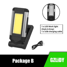 Load image into Gallery viewer, Work Light Rechargeable LED Camping Waterpoof Portable Multifunctional Adjustable USB Light Hanging Hook& Magnetic Base Flashlight For Hurricane Camping Hiking Riding Fishing Jogging Household